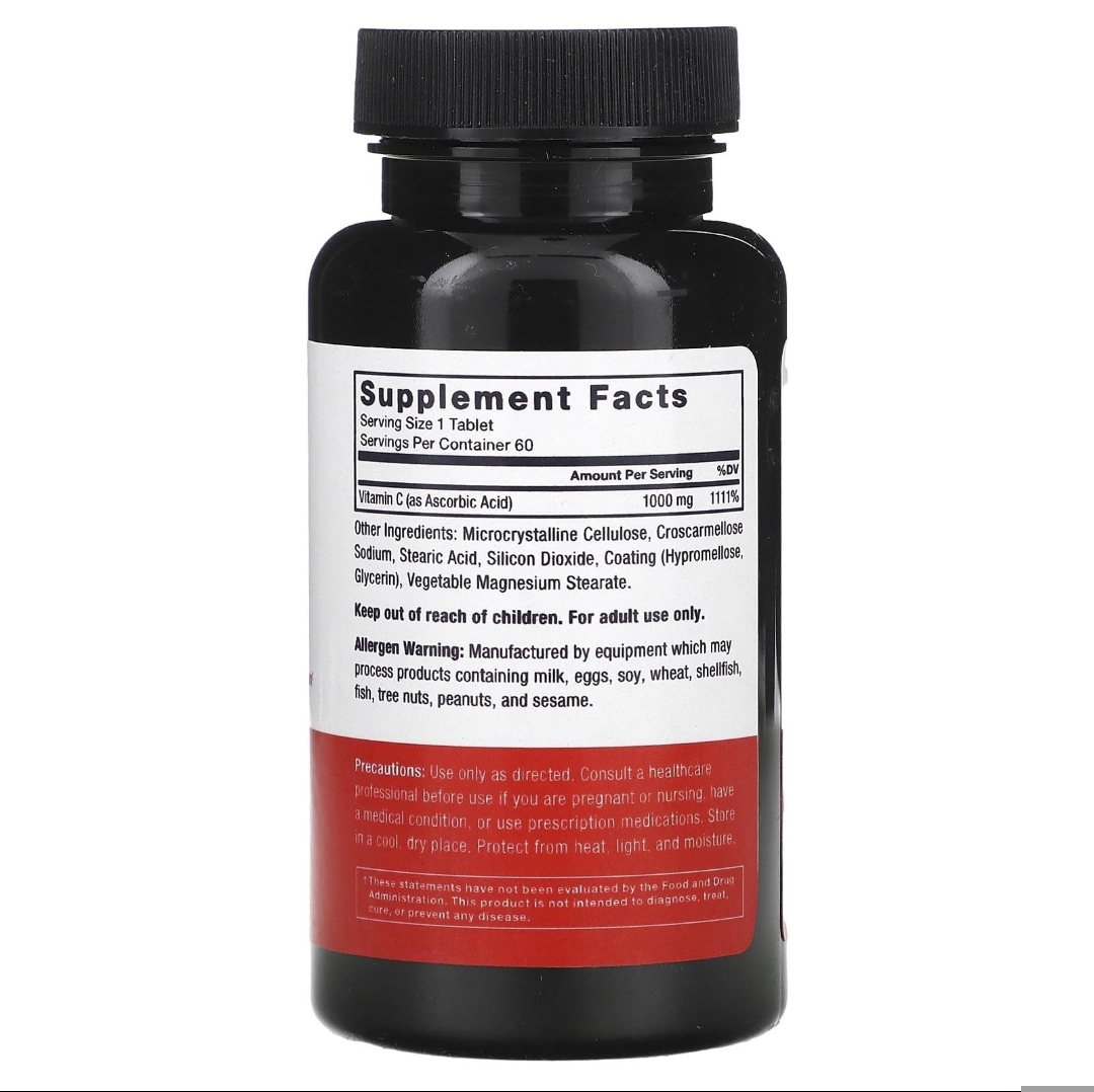 ویتامین C ۱۰۰۰ میلیگرم ۶۰ عددی — Force FactorVitamin C 1000 mg