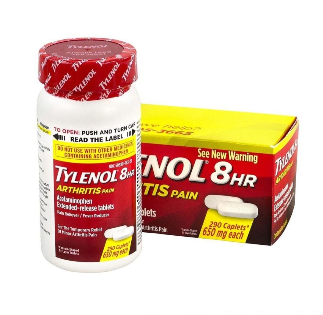 تایلنول Arthritis 8 HR – ۶۵۰ میلیگرم، ۲۹۰ عددی