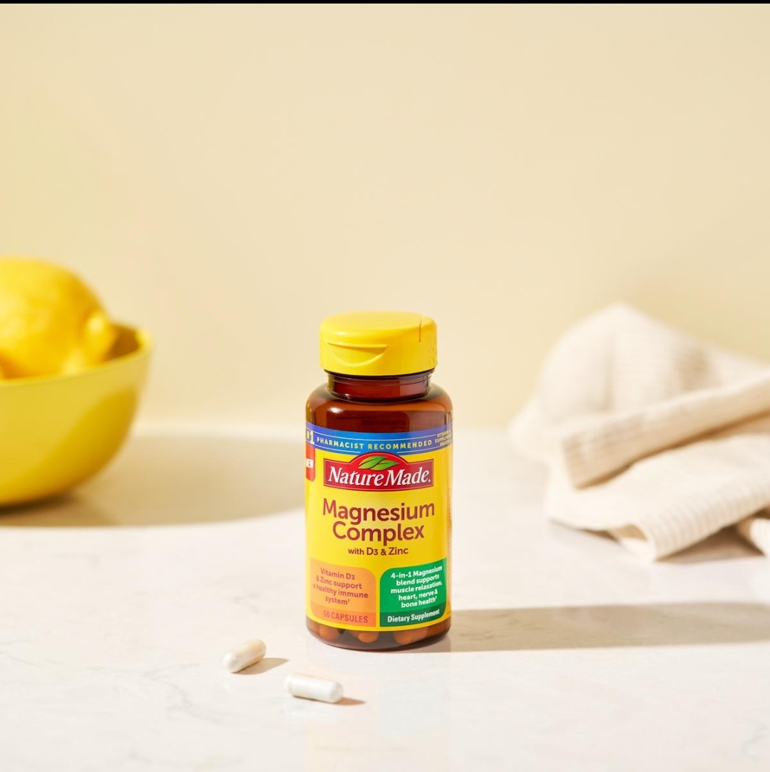 منیزیم + زینک + ویتامین D3 نیچر مید – ۶۰ عددیMagnesium, Zinc & Vitamin D3