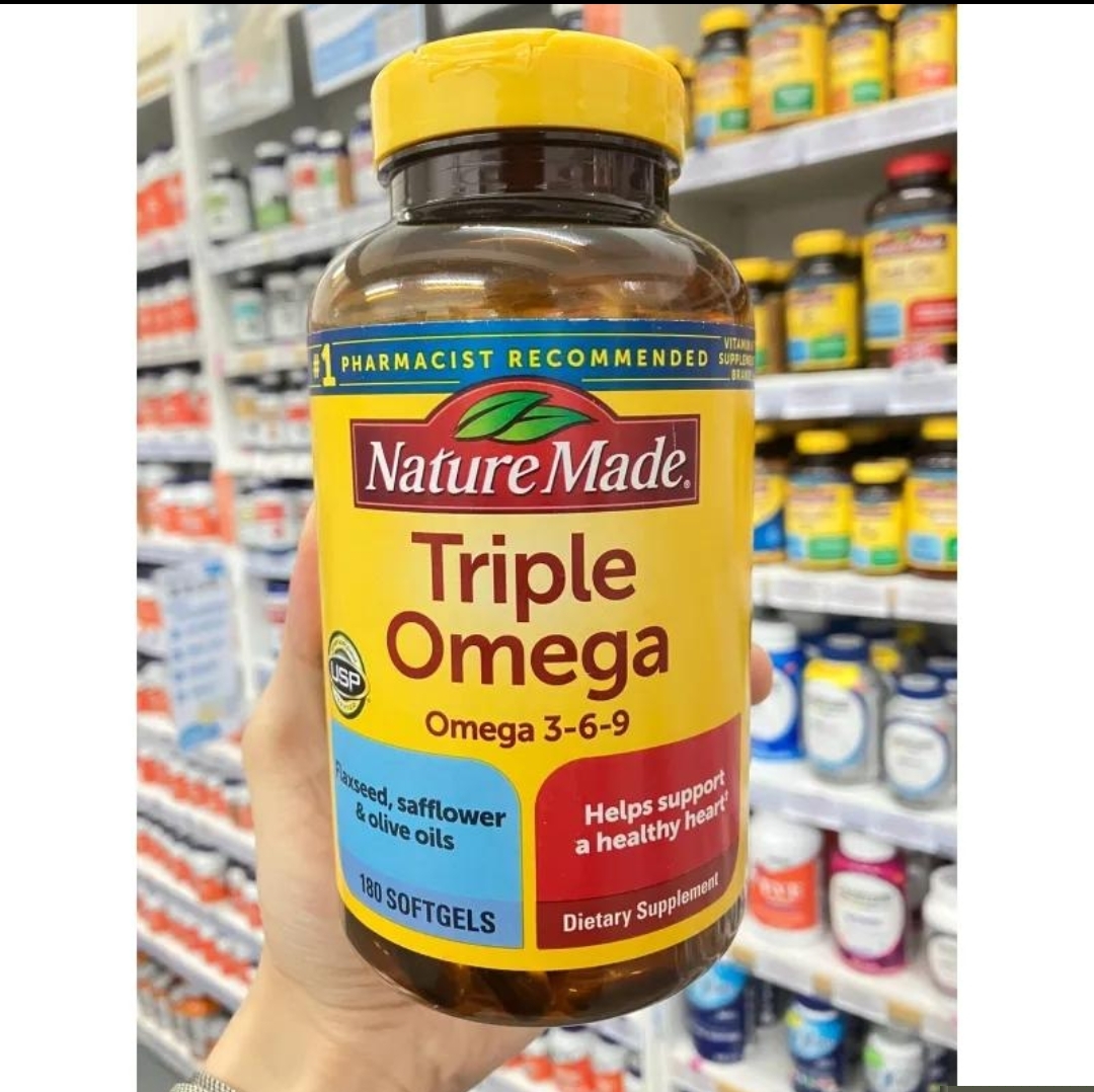 تریپل امگا ۳-۶-۹ نیچر مید – ۱۸۰ سافتژلNature Made Triple Omega 3-6-9