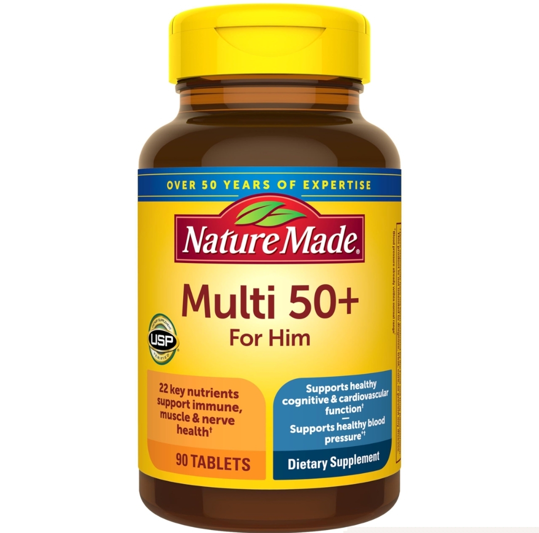 مولتی‌ویتامین ۵۰+ فور هِر نیچر مید – ۹۰ عددیNature Made Multi For Her 50+ – 90 Tablet