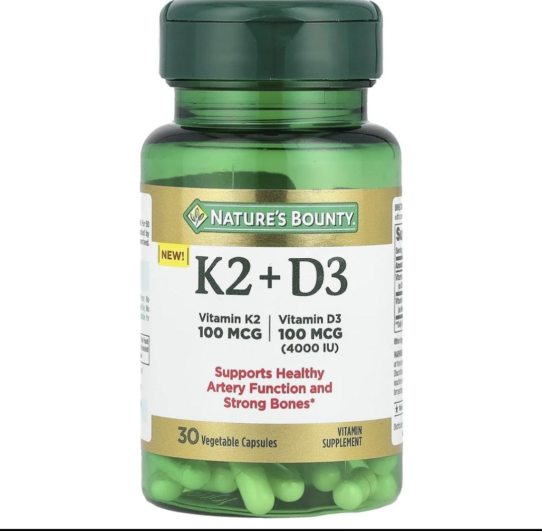 ویتامین K2 + D3 نیچرز بونتی – ۳۰ عددیNature’s Bounty K2 + D3