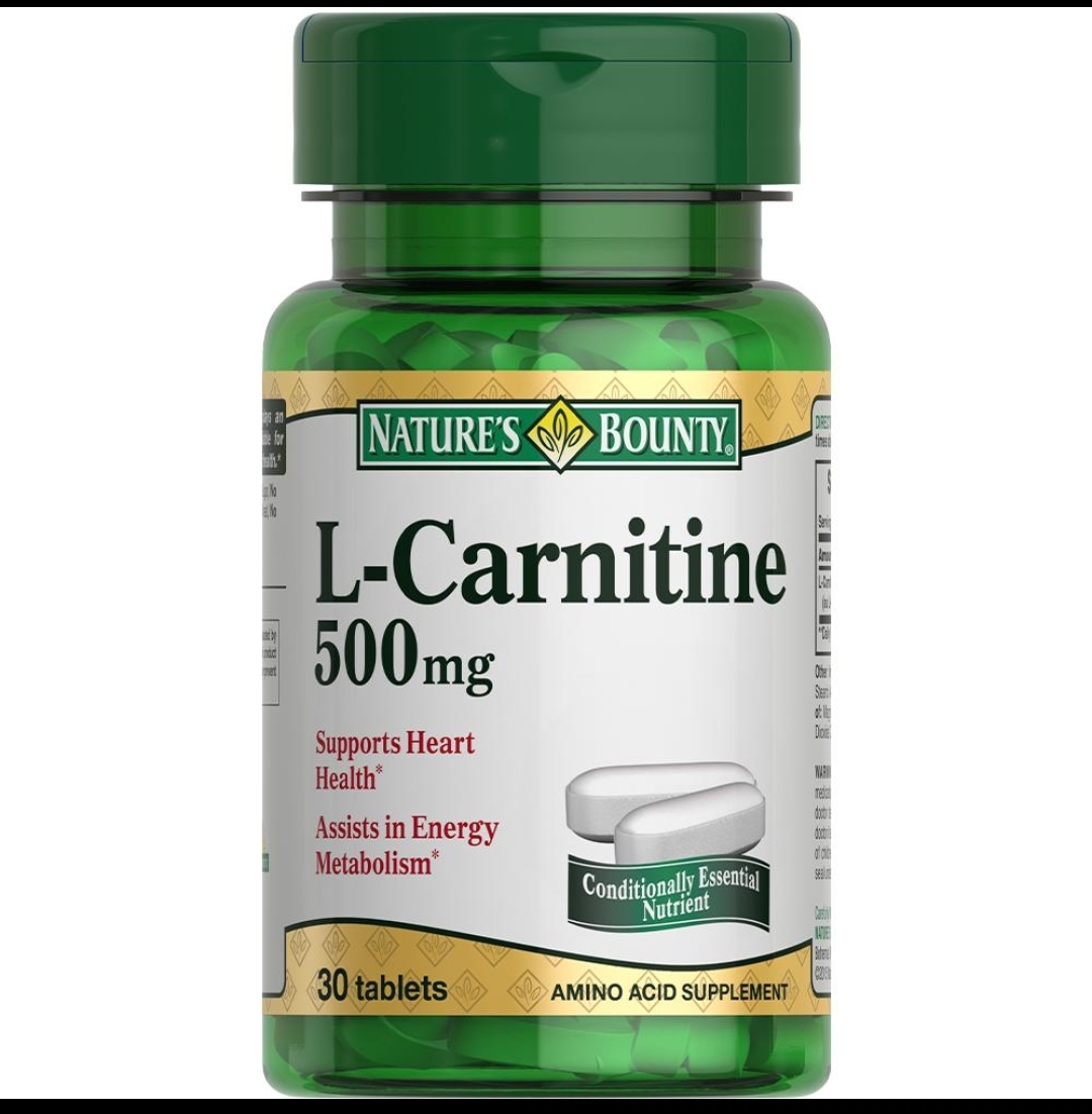 ال کارنیتین ۵۰۰ میلیگرم نیچرز بونتی – ۳۰ عددیNature’s Bounty L-Carnitine 500 mg – 30 Caplets