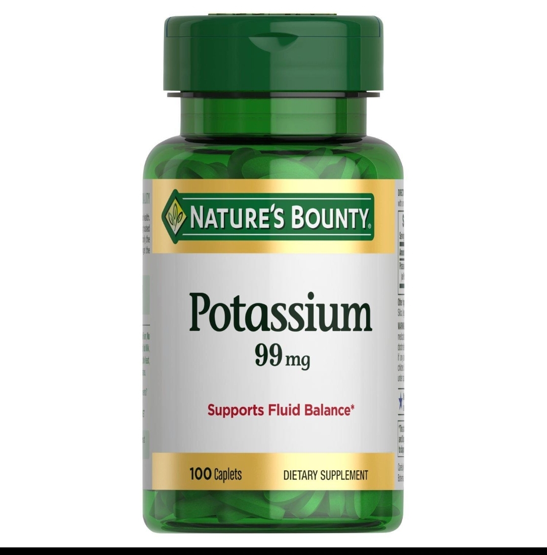 Nature’s BountyPotassium Gluconateپتاسیم ۹۹ میلیگرم نیچرز بونتی – ۱۰۰ عددی