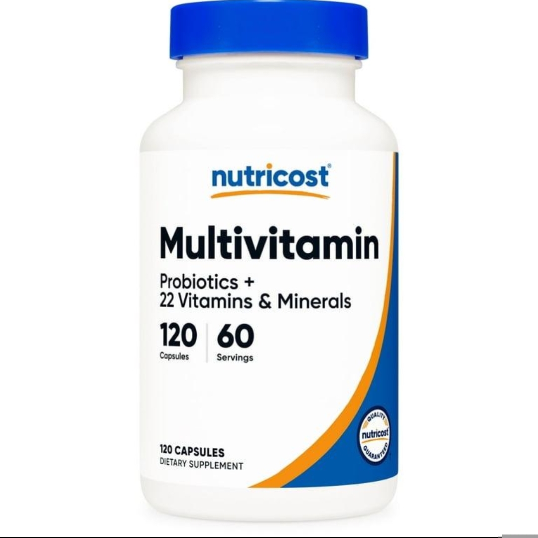 مولتی‌ویتامین + پروبیوتیک نوتری‌کاست |۱۲۰تایی Nutricost Multivitamin + Probiotics