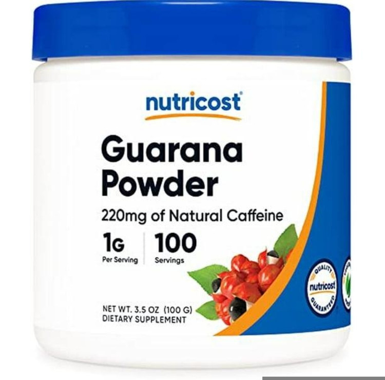 پودر گوارانا ۲۲۰ میلیگرم کافئین نوتریکاست | Nutricost Guarana Powder